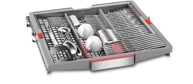 Съдомиялна Bosch SMS8TCI01E SER8 Free-standing Intelligent dishwasher, A, Zeolith, EcoDrying, 9,5l, 14ps, 8p/6o, 43dB(B), Silence 41dB, 3rd drawer, Extra Clean Zone, 2 TFT displays, interior light, PerfectDry, inox, HC
