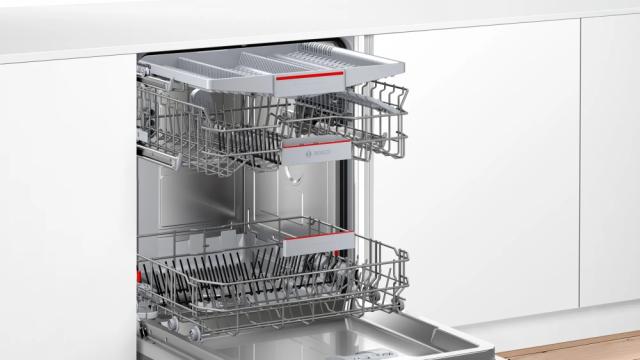 Съдомиялна Bosch SMV4EVX01E SER4 Dishwasher fully integrated, C, Polinox, EcoDrying, 9,0l, 14ps, 6p/5o, 44dB(B), Silence 43dB, 3rd drawer, Rackmatic, Hygiene+, HC