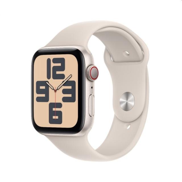 Часовник Apple Watch SE2 v2 Cellular 44mm Starlight Alu Case w Starlight Sport Band - M/L
