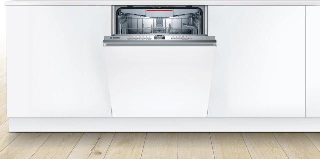 Съдомиялна Bosch SMV4HVX40E SER4 Dishwasher fully integrated, E, Polinox, 7,5l, 13ps, 6p/4o, 46dB(C), Silence 44dB, 3rd drawer, Rackmatic, HC