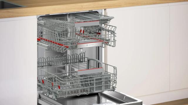 Съдомиялна Bosch SMV6EDX00E SER6 Dishwasher fully integrated, B, EcoDrying, 9,0l, 13ps, 8p/5o, 42dB(B), Silence 41dB, Extra Space 3rd basket, Extra Clean Zone, TimeLight, display, HC