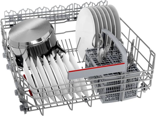 Съдомиялна Bosch SMV6EDX00E SER6 Dishwasher fully integrated, B, EcoDrying, 9,0l, 13ps, 8p/5o, 42dB(B), Silence 41dB, Extra Space 3rd basket, Extra Clean Zone, TimeLight, display, HC