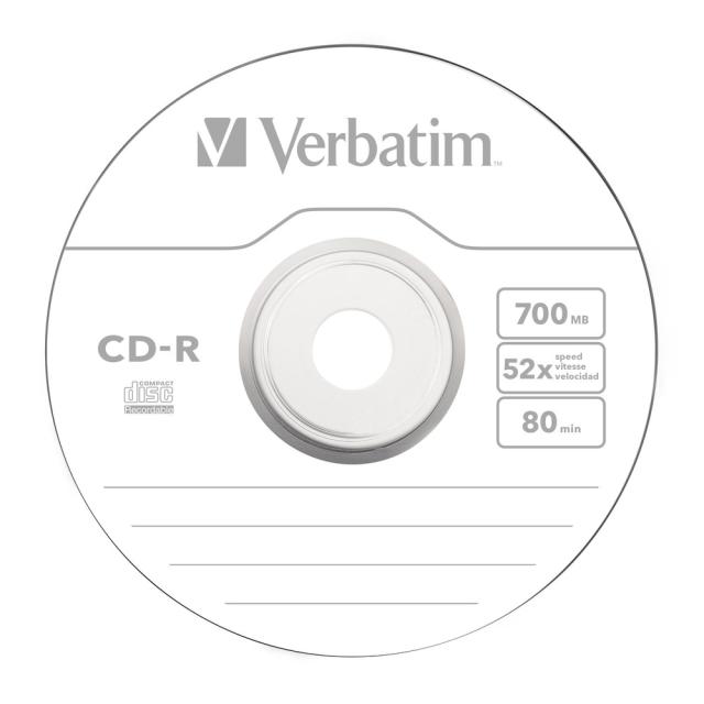 Медия Verbatim CD-R 52X SC SINGLE WRAP 700MB EXTRA PROTECTION