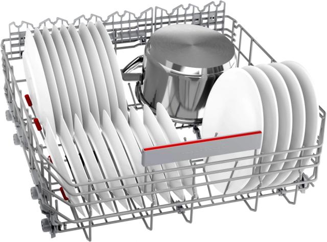 Съдомиялна Bosch SMV6YCX05E SER6 Intelligent dishwasher fully integrated, A, Zeolith, EcoDrying, 9,5l, 14ps, 8p/5o, 44dB(B), Silence 43dB, 3rd basket, Extra Clean Zone, TimeLight, display, HC, interior light