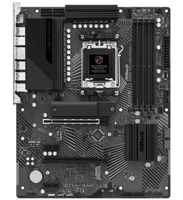 Дънна платка Asrock B650 Phantom Gaming Lightning + Lanberg Wireless Network Card USB adapter NC-1200-WIE AC1200 Dual Band