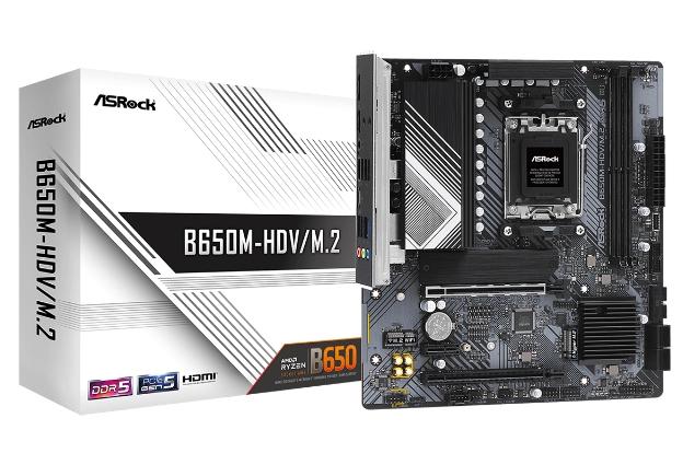 Дънна платка Asrock B650M-HDV/M.2 + Lanberg Wireless Network Card USB adapter NC-1200-WIE AC1200 Dual Band