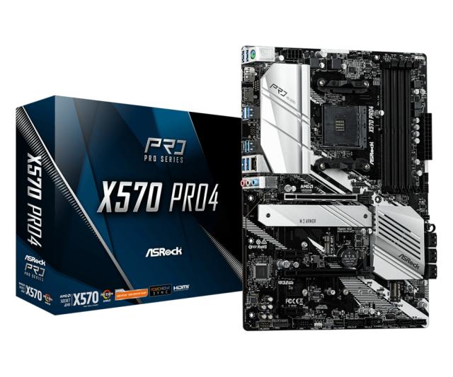 Дънна платка Asrock X570 Pro 4 + Lanberg Wireless Network Card USB adapter NC-1200-WIE AC1200 Dual Band