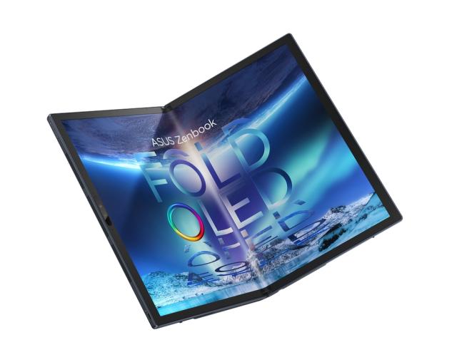 Лаптоп Asus Zenbook Fold OLED UX9702AA-FOLED-MD731X, Intel i7-1250U 1.1 GHz (8-core/12-thread, 12MB cache, up to 4.7 GHz),  17,3" 2560 x 1920 FOLED 4:3 aspect ratio, LPDDR5 16G (ON BD), 1TB PCIEG4 SSD, WiFi 6e, Win 11 Pro, Tech Black+Fury Gaming Chai