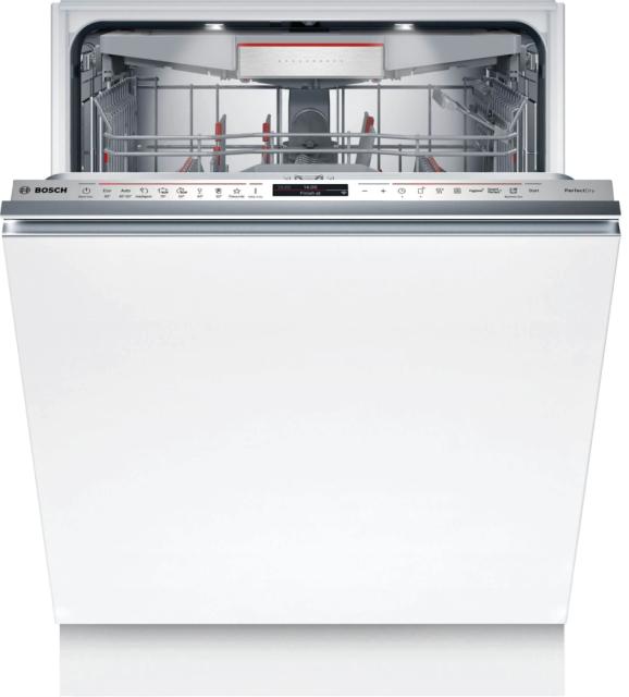 Съдомиялна Bosch SMV8YCX02E SER8 Intelligent dishwasher fully integrated, A, Zeolith, EcoDrying, 9,5l, 14ps, 8p/6o, 44dB(B), 3rd drawer, PerfectDry, Extra Clean Zone, TFT display, TimeLight, HC, interior light