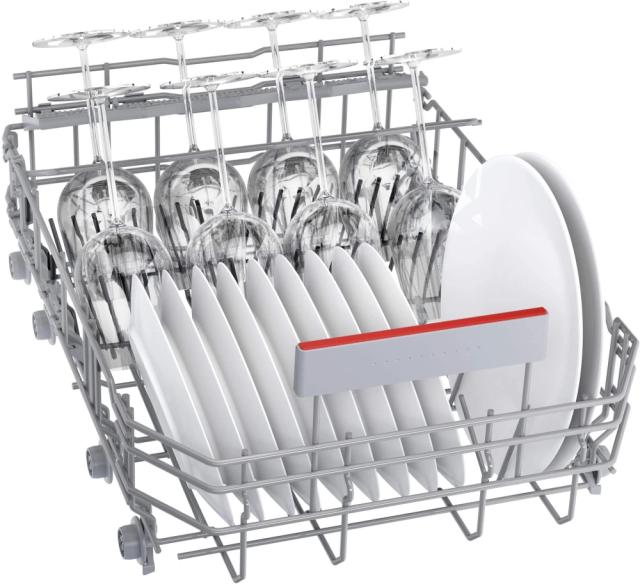 Съдомиялна Bosch SPI4HMS49E SER4 Dishwasher integrated 45cm, E, 9,5l, 10ps, 6p/5o, 44dB(B), 3rd drawer, Rackmatic, HC