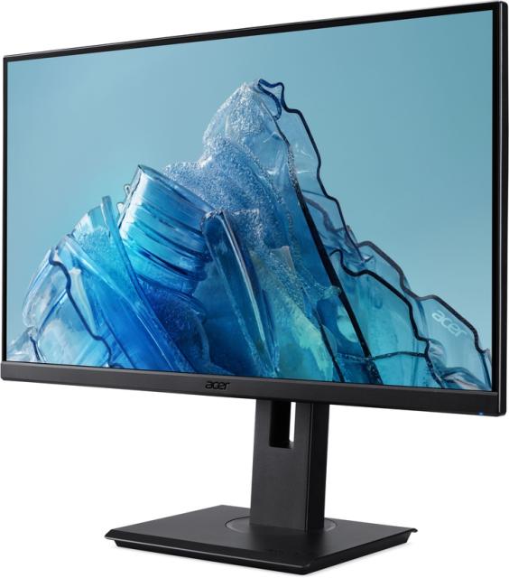 Монитор Acer Vero B277Ebmiprzxv, 27" IPS LED ZeroFrame, Anti-Glare, FreeSync, 4ms (GTG), 100Hz, 100M:1, 250nits, 1920x1080, Flicker-Less, BlueLightShield, Speakers, Audio In/Out, HDMI, VGA, DP, USB HUB 3.2 (1up 4down) VESA, Black