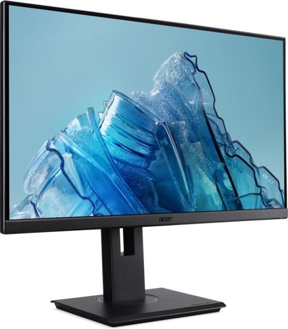 Монитор Acer Vero B277Ebmiprzxv, 27" IPS LED ZeroFrame, Anti-Glare, FreeSync, 4ms (GTG), 100Hz, 100M:1, 250nits, 1920x1080, Flicker-Less, BlueLightShield, Speakers, Audio In/Out, HDMI, VGA, DP, USB HUB 3.2 (1up 4down) VESA, Black