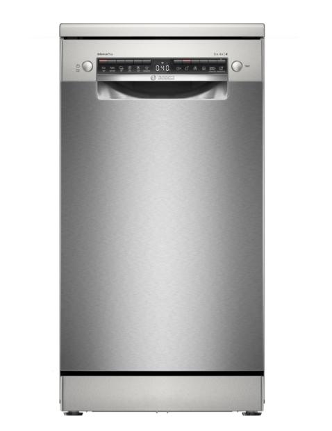 Съдомиялна Bosch SPS4EMI24E SER4 Free-standing dishwasher 45cm, C, EcoDrying, 8,9l, 10ps, 6p/5o, 44dB(B), Silence 42dB, 3rd drawer, Rackmatic, inox, HC