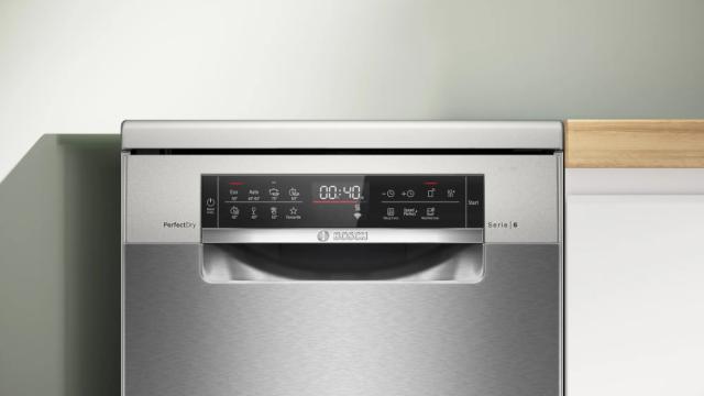 Съдомиялна Bosch SPS6YMI14E SER6 Free-standing dishwasher 45cm, B, Zeolith, 8,5l, 10ps, 8p/5o, 43dB(B), Silence 41dB, 3rd drawer, inox, interior light, HC