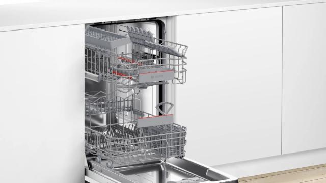 Съдомиялна Bosch SPV4EKX24E SER4 Dishwasher fully integrated 45cm, C, EcoDrying, 8,9l, 10ps, 6p/5o, 44dB(C), Silence 41dB, Rackmatic, HC
