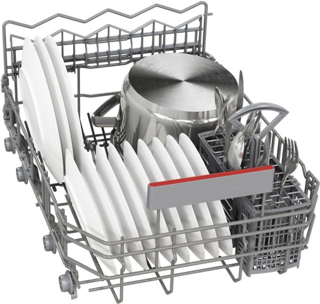 Съдомиялна Bosch SPV4EKX24E SER4 Dishwasher fully integrated 45cm, C, EcoDrying, 8,9l, 10ps, 6p/5o, 44dB(C), Silence 41dB, Rackmatic, HC