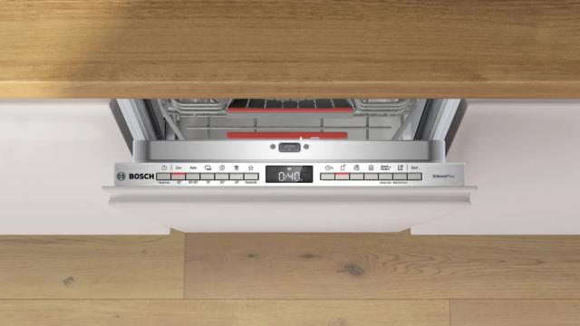 Съдомиялна Bosch SPV4EMX24E SER4 Dishwasher fully integrated 45cm, C, EcoDrying, 8,9l, 10ps, 6p/5o, 44dB(C), Silence 42dB, 3rd drawer, Rackmatic, HC