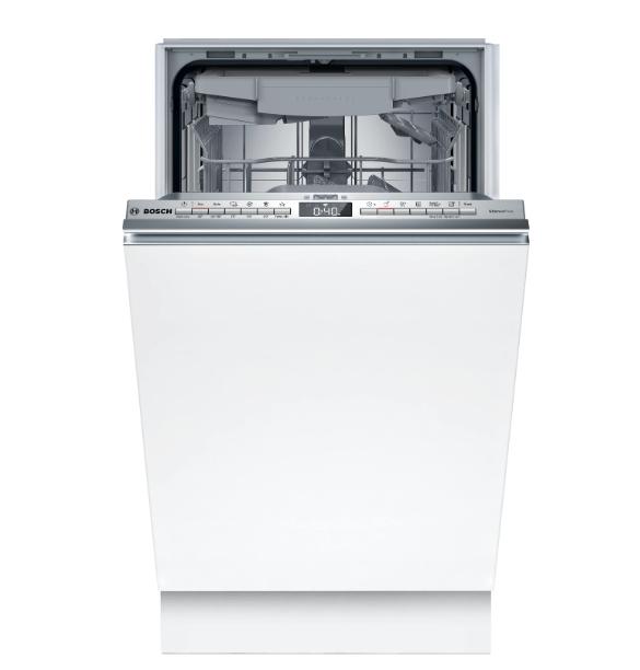 Съдомиялна Bosch SPV4HMX10E SER4 Dishwasher fully integrated 45cm, E, 9,5l, 10ps, 6p/5o, 44dB(B), Silence 41dB, 3rd Vario drawer, R2, Auto program, Rackmatic, HC