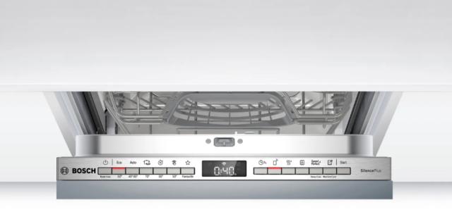 Съдомиялна Bosch SPV4HMX10E SER4 Dishwasher fully integrated 45cm, E, 9,5l, 10ps, 6p/5o, 44dB(B), Silence 41dB, 3rd Vario drawer, R2, Auto program, Rackmatic, HC