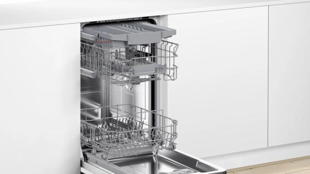 Съдомиялна Bosch SPV4HMX10E SER4 Dishwasher fully integrated 45cm, E, 9,5l, 10ps, 6p/5o, 44dB(B), Silence 41dB, 3rd Vario drawer, R2, Auto program, Rackmatic, HC