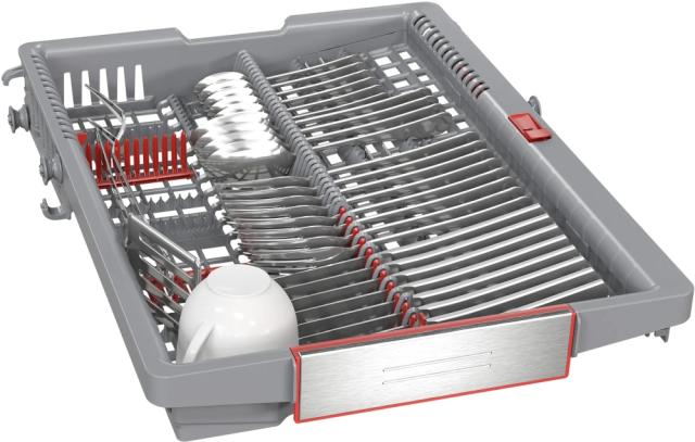 Съдомиялна Bosch SPV6EMX05E SER6 Dishwasher fully integrated 45cm, C, EcoDrying, 8,9l, 10ps, 6p/5o, 44dB(B), Silence 42dB, 3rd drawer, TimeLight, interior light, HC