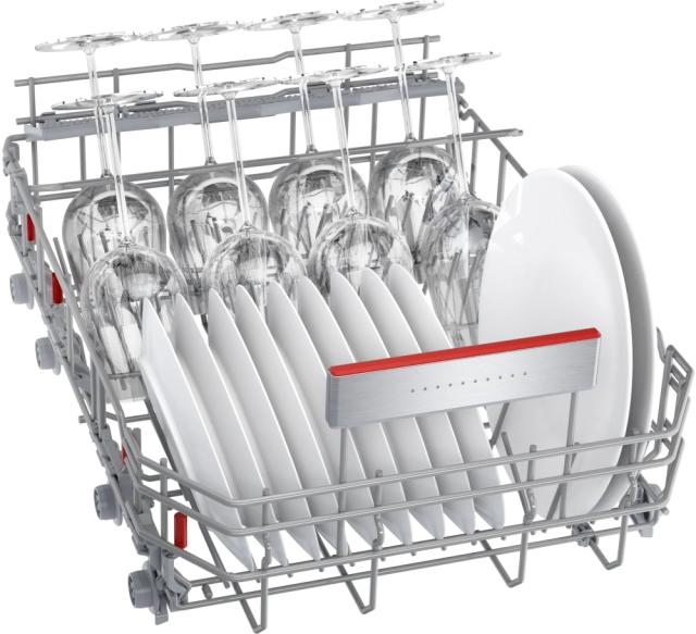 Съдомиялна Bosch SPV6EMX05E SER6 Dishwasher fully integrated 45cm, C, EcoDrying, 8,9l, 10ps, 6p/5o, 44dB(B), Silence 42dB, 3rd drawer, TimeLight, interior light, HC