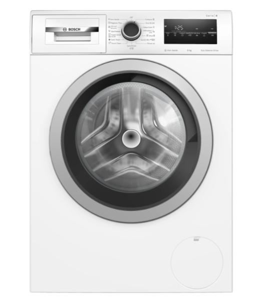 Пералня Bosch WAN24266BY SER4 Washing machine 8kg, A, 1200rpm, 51/72dB(A), Iron Assist, waveDrum 65l, 7 options, Rinse Plus, silver-blackgrey door