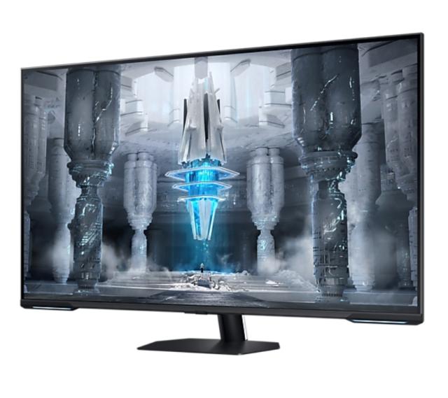 Монитор Samsung LS43CG700, 43" Odyssey Neo G7 GAMING, VA, 144Hz, Smart, 3840 x 2160, 400 cd/m2, Display Port , HDMI, USB Hub, Black/White