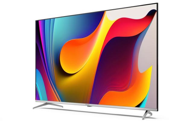 Телевизор Sharp 55FP1EA, 55" LED  Android TV, 4K Ultra HD QLED 3840x2160 Frameless, DVB-T/T2/C/S/S2, Active Motion 800, 2x10W (6 ohm), HDR10, Dolby Digital, Dolby Vision, DTS:X, Google Assistant, Chromecast Built-in, HDMI 2.1 eARC, Micro SD card slot