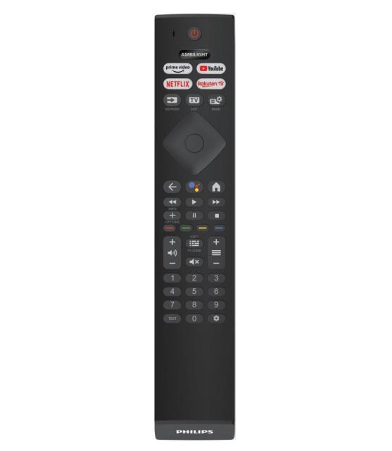 Телевизор Philips 43PUS8518/12, 43" THE ONE, UHD 4K LED, 120Hz, 3840x2160, DVB-T/T2/T2-HD/C/S/S2, Ambilight 3, HDR10+, HLG, Google TV, Quad Core P5 Perfec with Al, 16GB, VRR, HDMI, 2xUSB, Cl+, 802.11ac, Lan, 20W RMS, Alum+Logitech Wireless Touch Keyb