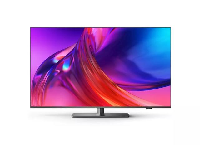 Телевизор Philips 55PUS8818/12, 55" THE ONE, UHD 4K LED, 120 Hz, 3840x2160, DVB-T/T2/T2-HD/C/S/S2, Google TV, Quad Core with Al, Swivel stand, 90% DCI/P3, 16GB, VRR FreeSync, BT5.0, HDMI 2.1, 2xUSB, Cl+, 802.11ac, Lan, 40W+Logitech Wireless Touch Key