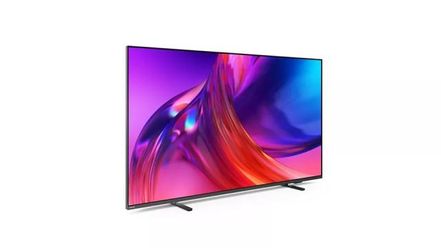 Телевизор Philips 65PUS8518/12, 65" THE ONE, UHD 4K LED, 120Hz, 3840x2160, DVB-T/T2/T2-HD/C/S/S2, Ambilight 3, Google TV, Quad Core P5 Perfec with Al, 16GB, VRR, HDMI, 2xUSB, Cl+, WCG 90% DCI/P3, 802.11ac, Lan, 20W RMS, Alum+Logitech Wireless Touch K