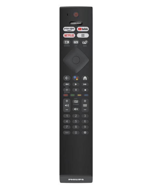 Телевизор Philips 65PUS8518/12, 65" THE ONE, UHD 4K LED, 120Hz, 3840x2160, DVB-T/T2/T2-HD/C/S/S2, Ambilight 3, Google TV, Quad Core P5 Perfec with Al, 16GB, VRR, HDMI, 2xUSB, Cl+, WCG 90% DCI/P3, 802.11ac, Lan, 20W RMS, Alum+Logitech Wireless Touch K