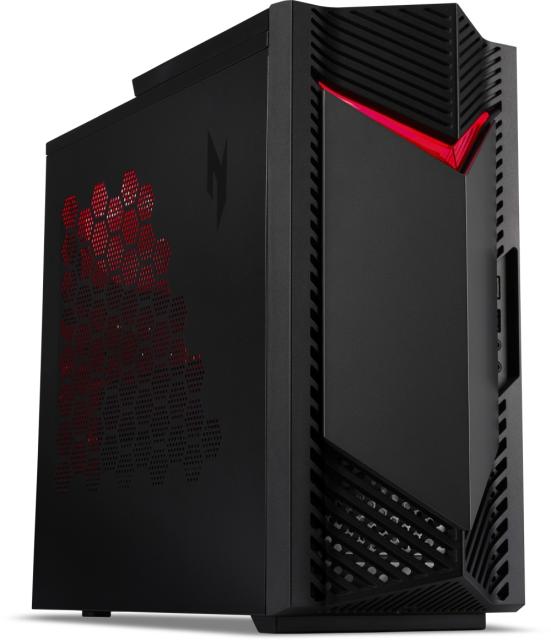 Настолен компютър Acer Nitro N50-650, i5-13400F (up to 4.6GHz, 20MB), 16GB DDR4(max. 32GB 3200MHz), 512GB SSD PCI-e, M.2 slot free, no DVD, NVIDIA GeForce RTX 4060 8GB GDDR6, 4*USB 2.0, 2*3.2 USB, Type-C, Audio jacks, GLAN,WiFi AX & BT5.0, 500W PFC, 