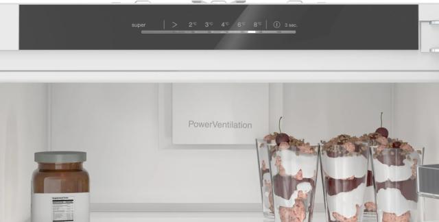 Хладилник Bosch KIR81VFE0 SER4 BI fridge, E, 177,2cm, 310l, 39dB(C), 2 MultiBox, flush-folding