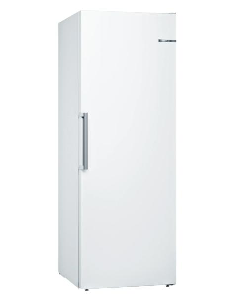 Фризер Bosch GSN58AWDP SER6 FS upright freezer, NoFrost, D, 191/70/65cm, 366l, 38dB(C), IC, 5 drawers (1 BigBox), 3 shelfs, IceTwister, handle, white