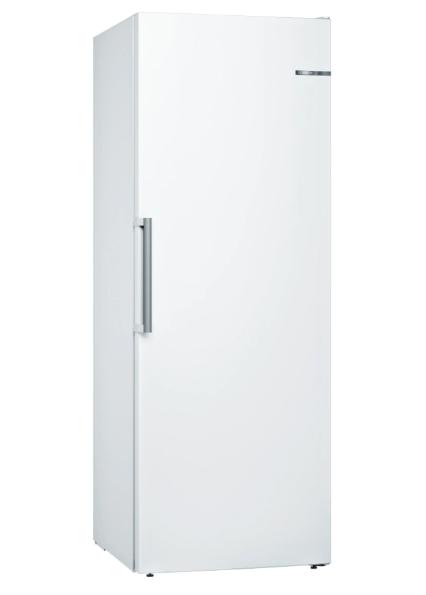 Фризер Bosch GSN58AWEV SER6 FS upright freezer, NoFrost, D, 191/70/65cm, 366l, 39dB(C), IC, 5 drawers (1 BigBox), 3 shelfs, handle, white