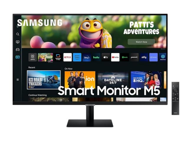 Монитор Samsung 27CM500, 27" VA LED, SMART, 60 Hz, 4 ms GTG, 1920x1080, 250 cd/m2, 3000:1, HDR 10, Eye Saver, Flicker Free, Auto Source Switch+, 2xUSB 2.0, 2xHDMI 1.4, Wi-Fi 5, Bluetooth 4.2, Speakers, 178°/178°, Black