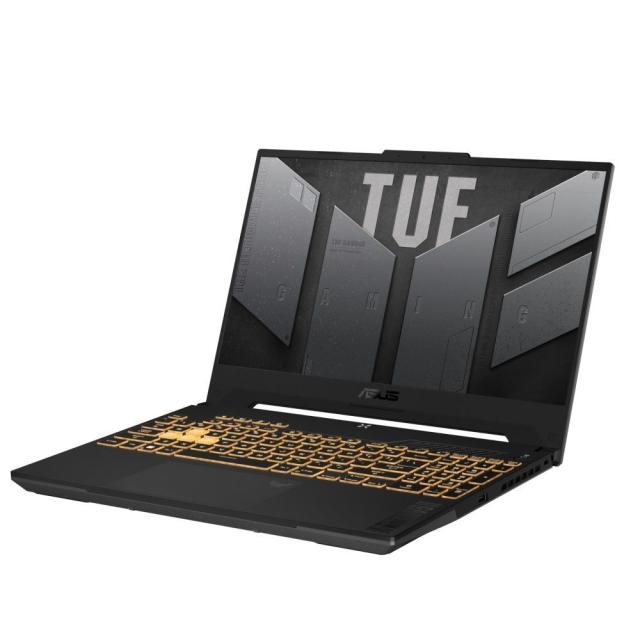 Лаптоп Asus TUF F15 FX507VU-LP139, Intel Core i7-13620H 2.4 (24M  Cache, up to 4.9 GHz, 10 cores), 15.6" FHD (1080 x 1920),144Hz,16GB DDR5 ,1TB SDD ,RTX 4050 6GB GDDR6, Backlit Chiclet Keyboard 1-Zone RGB, Free DOS