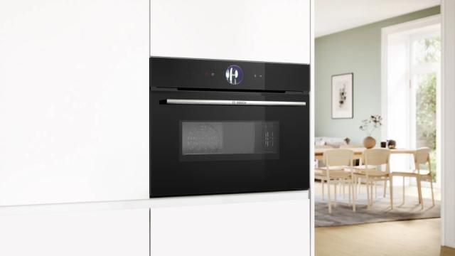 Фурна Bosch CMG7361B1 SER8 Compact combi microwave oven, EcoClean back, 20 HM, TFT-touchdisplay