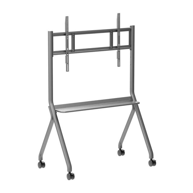 Стойка HISENSE Universal Mobile cart 55"- 86"; Max Load 100kg, Gray (bracket) + Black (Hanging plate & caster)