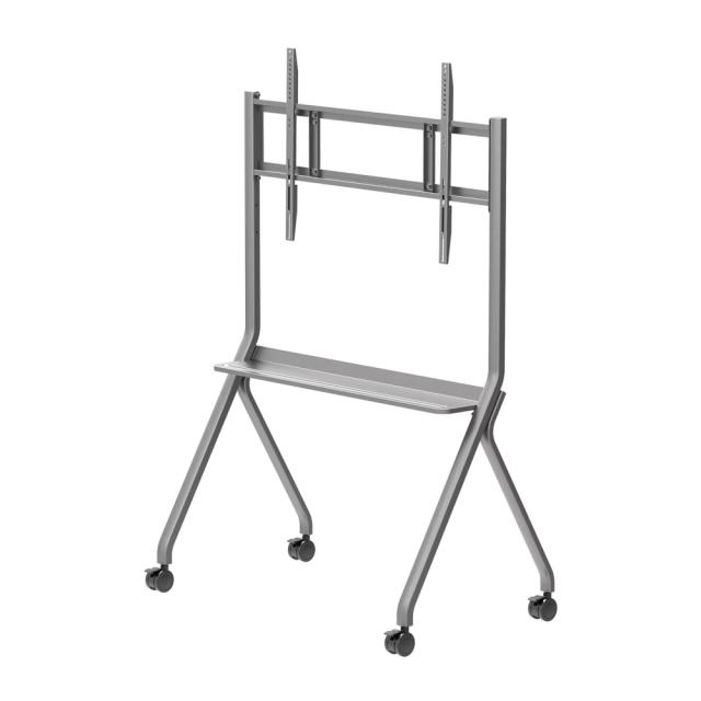 Стойка HISENSE Universal Mobile cart 55"- 86"; Max Load 100kg, Gray (bracket) + Black (Hanging plate & caster)