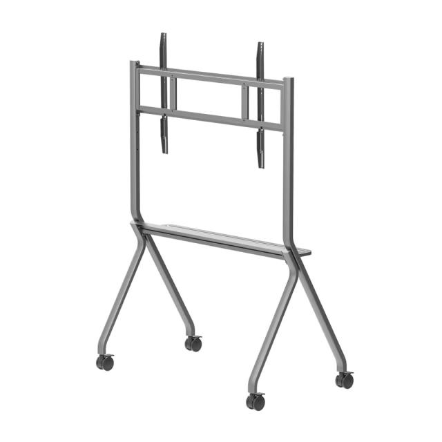 Стойка HISENSE Universal Mobile cart 55"- 86"; Max Load 100kg, Gray (bracket) + Black (Hanging plate & caster)