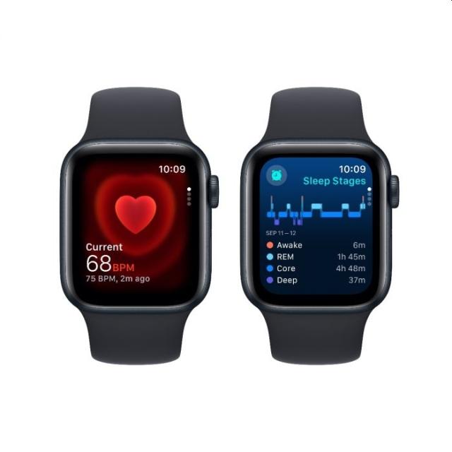 Часовник Apple Watch SE2 v2 Cellular 40mm Midnight Alu Case w Midnight Sport Band - M/L