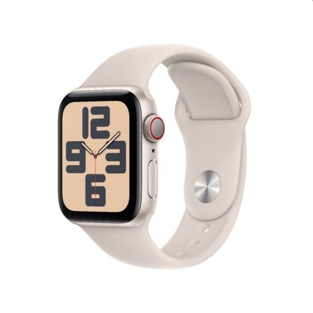 Часовник Apple Watch SE2 v2 Cellular 40mm Starlight Alu Case w Starlight Sport Band - S/M