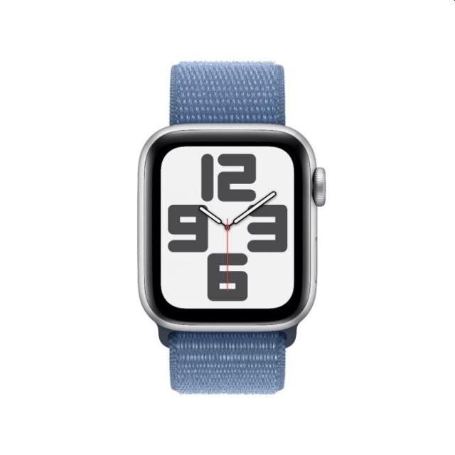 Часовник Apple Watch SE2 v2 GPS 40mm Silver Alu Case w Winter Blue Sport Loop