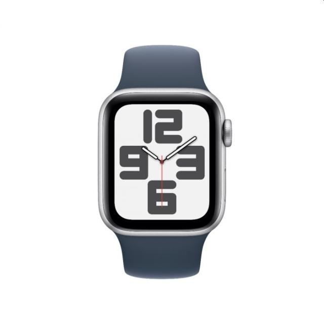 Часовник Apple Watch SE2 v2 GPS 40mm Silver Alu Case w Storm Blue Sport Band - M/L
