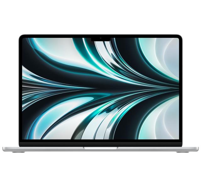 Лаптоп Apple MacBook Air 13 2022, 13.6", Apple M2 8C (2.4/3.5GHz, 20M), 8 ядра GPU Apple M2, 16GB, 256GB SSD, Silver