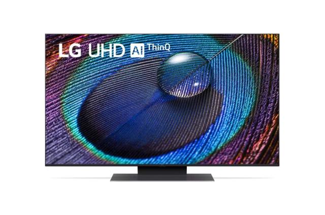 Телевизор LG 50UR91003LA, 50" 4K UltraHD TV 4K (3840 x 2160), DVB-T2/C/S2, webOS 23 Smart TV, ThinQ AI, a5 AI 4K Gen6, WiFi, HDR10 pro, HLG, ALLM/HGiG, 4K Upscaling, AI Sound, Voice Controll, HDMI eARC, CI, LAN, USB, BT, Crescent Stand, Black
