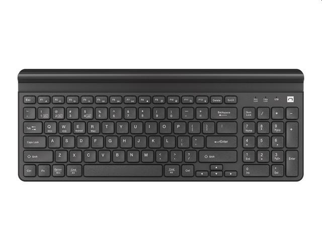 Комплект Natec Keyboard Felimare US Layout Wireless Bluetooth + 2.4 GHz Slim Pnone/Tablet Holder, Black